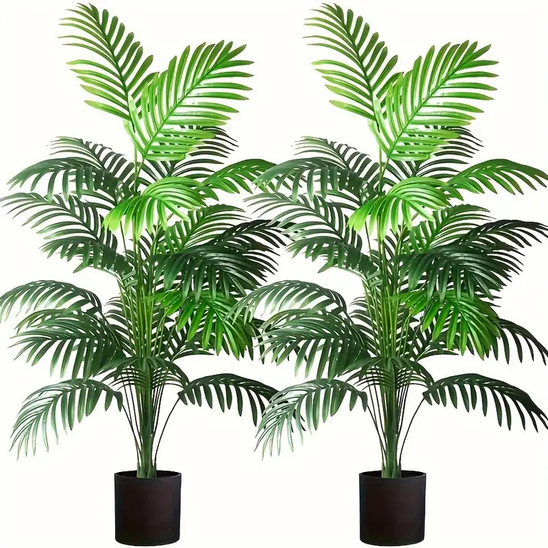 Succulent Set - 24-листья пальмы Areca, искусственные растения, деревья