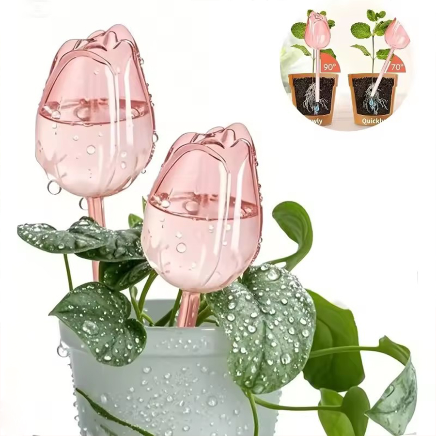 Pothos - Прозрачный толстый ПЭТ-ирригатор в форме тюльпана