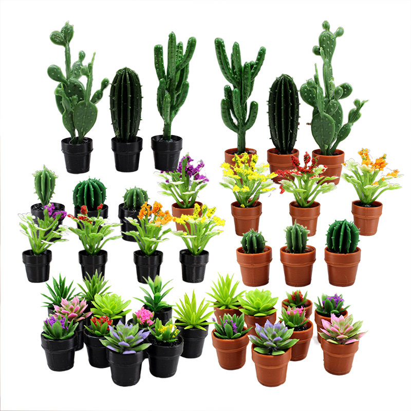 8 шт. миниатюрных пластиковых  – обзор и цена Succulent Set